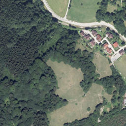 Luftbild: Wasserfall bei Gruft