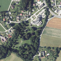 Luftbild: Park bei Hirschwang an der Rax