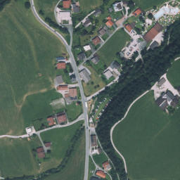 Luftbild: Waldschwimmbad Kössen
