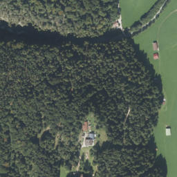Luftbild: Leutaschklamm Wasserfall