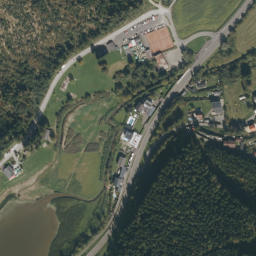 Luftbild: Badeplatz bei Edling
