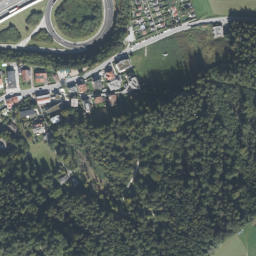 Luftbild: Wasserfall bei Egerdach