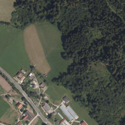 Luftbild: Wasserfall bei Gassen