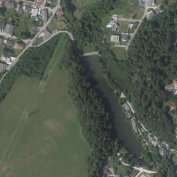 Luftbild: Wasserfall bei Thal